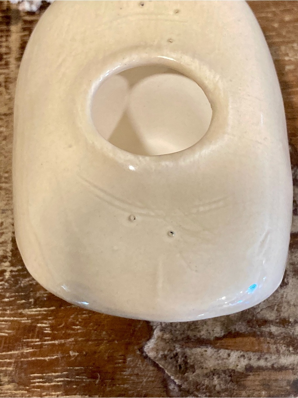 Ceramic Cowboy Hat Trinket - Cream Colored - Picture 10 of 12